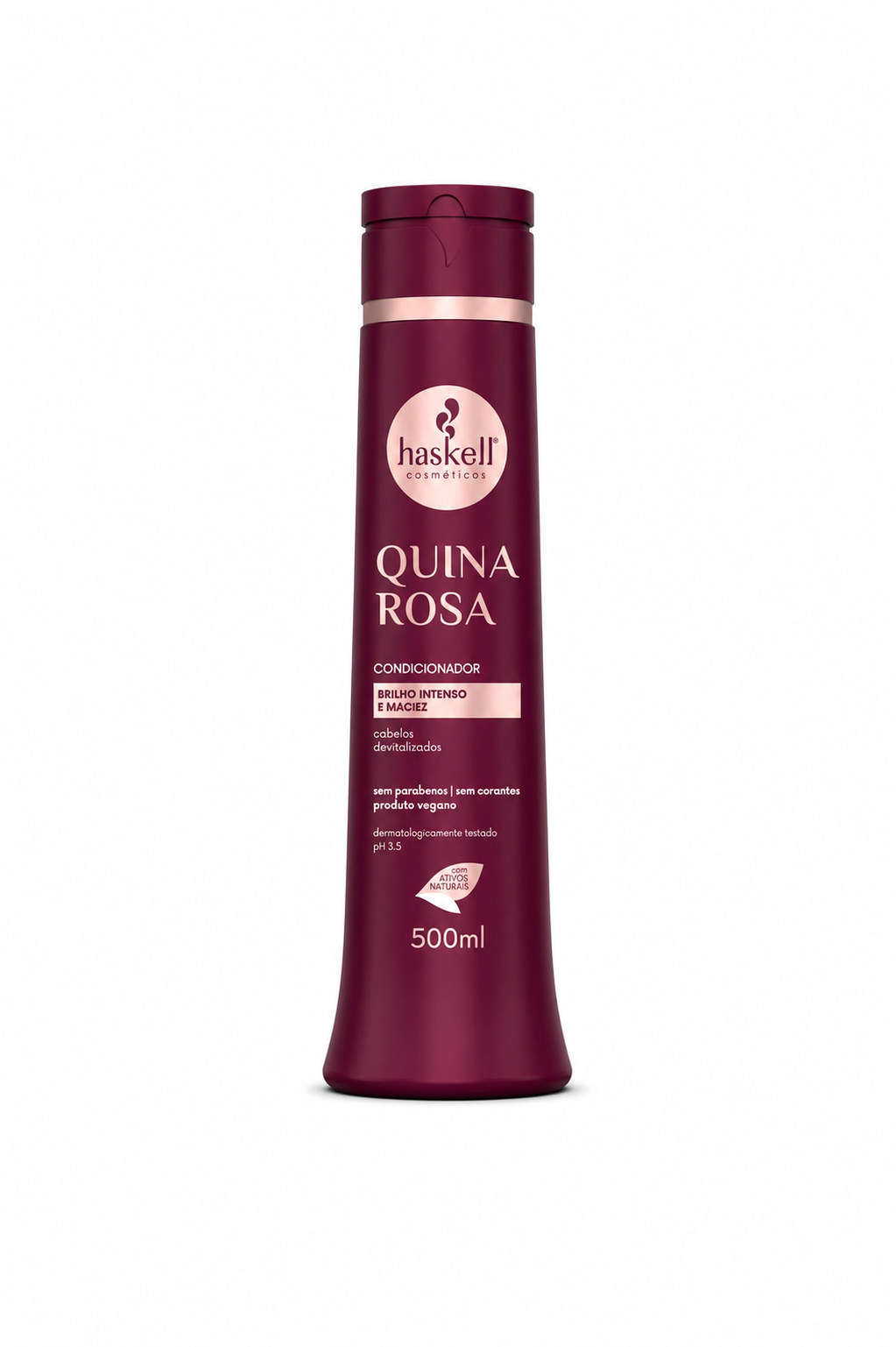 Condicionador Quina Rosa Haskell 500ml para cabelo baço e desvitalizado