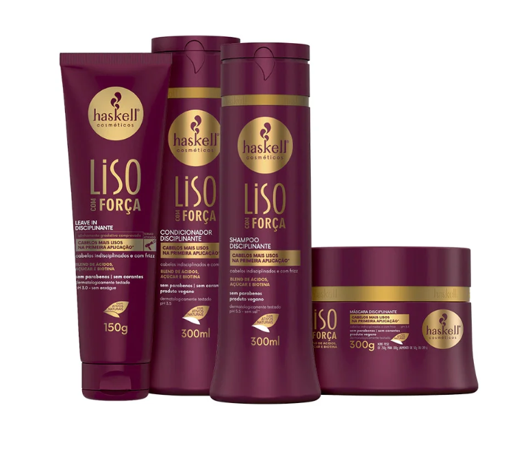 Kit Haskell Liso com Força 4 Itens