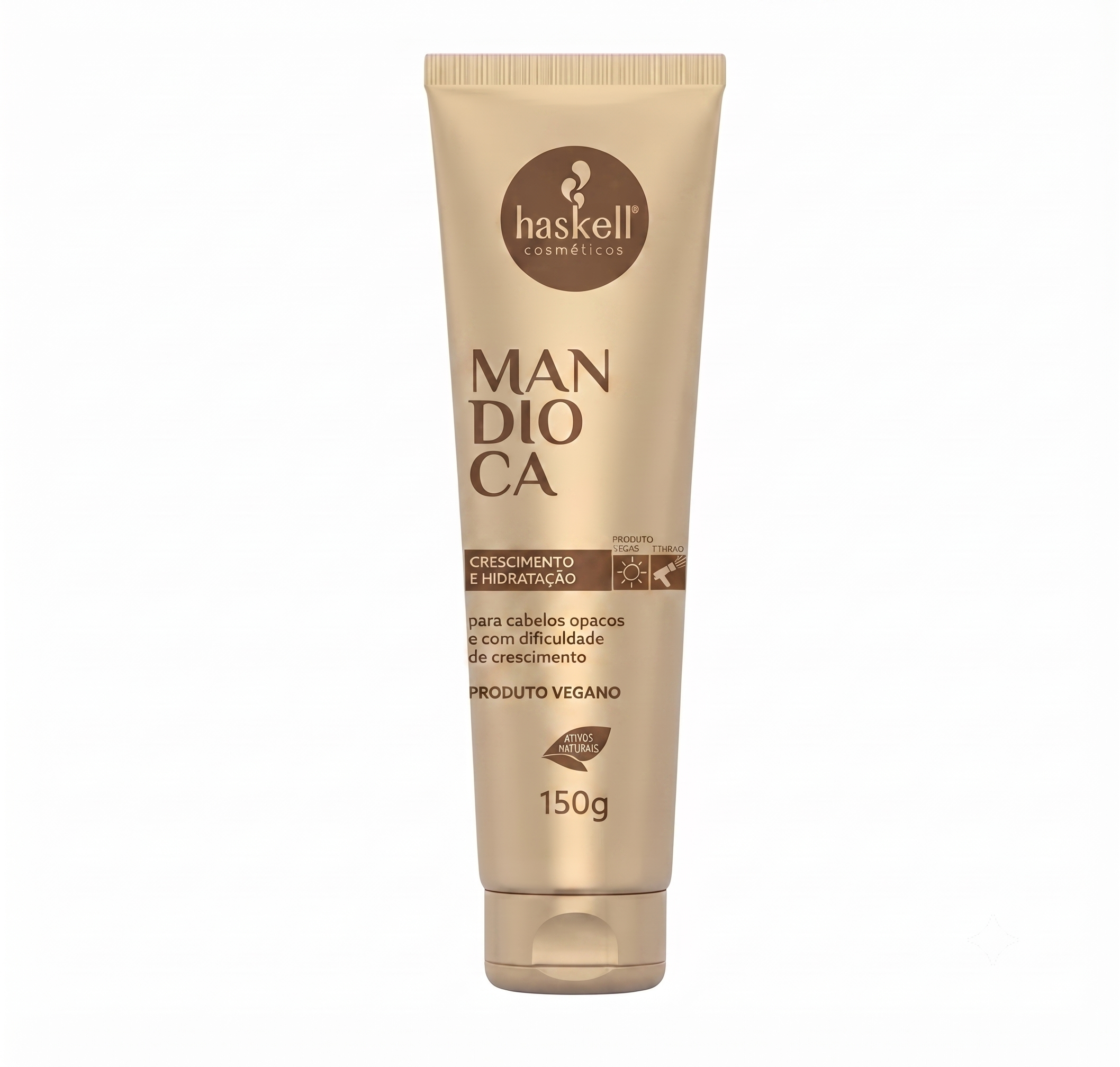 Leave-in Modelador de Cachos 4 em 1 Haskell Mandioca 150g