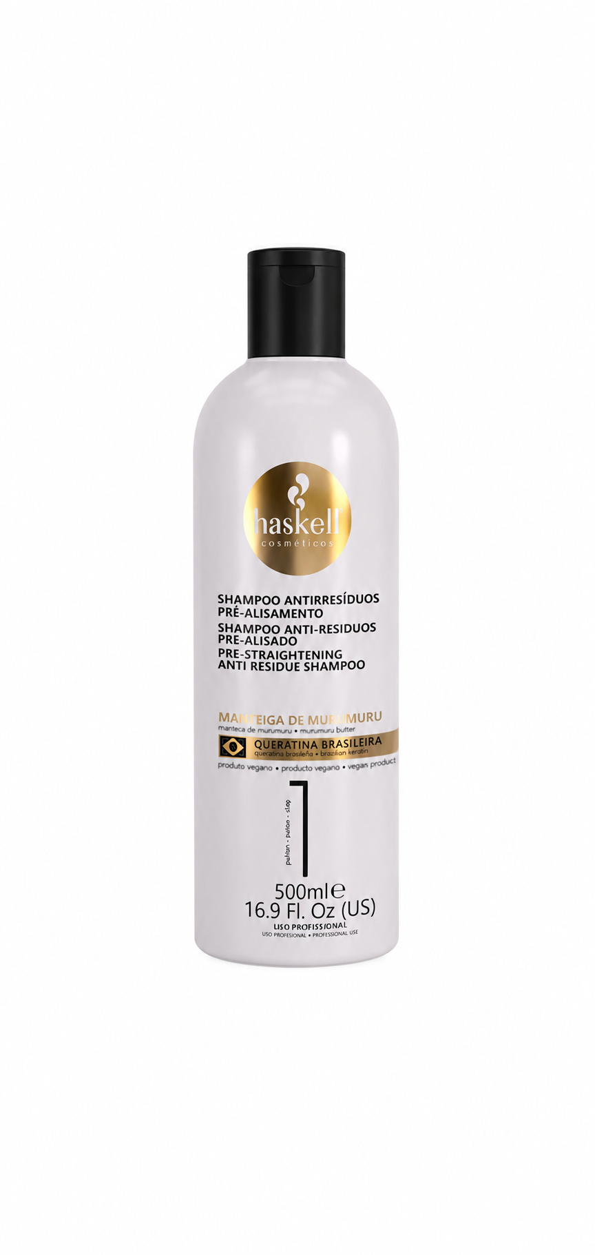 Shampoo Antirresíduos Haskell Keratreat Passo 1 500ml