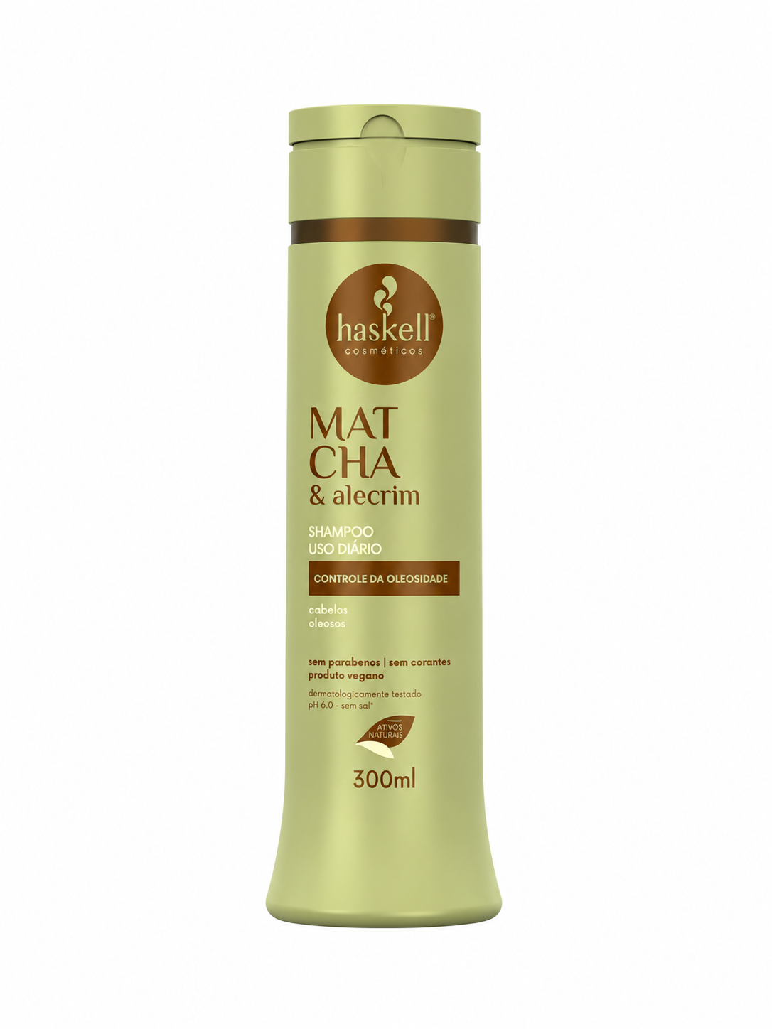 Embalagem do Shampoo Haskell Matcha & Alecrim 300ml