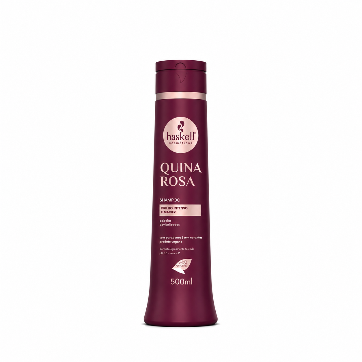 Shampoo Quina Rosa Haskell para 500 ml cabelo baço e desvitalizado